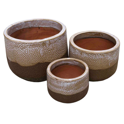 Walnut Glow Ceramic Pot