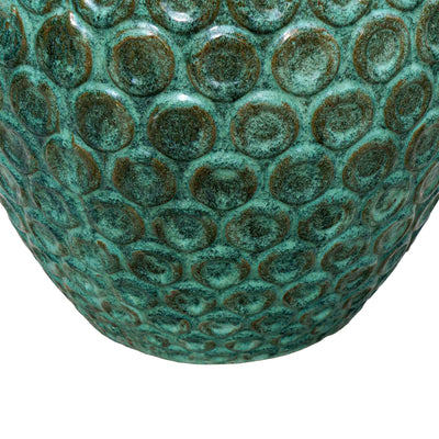 Seagreen Textured Ceramic Pot