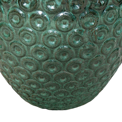 Seagreen Textured Ceramic Pot