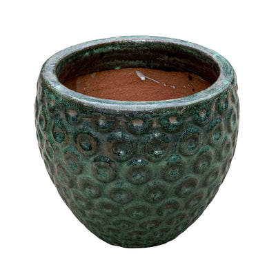 Seagreen Textured Ceramic Pot