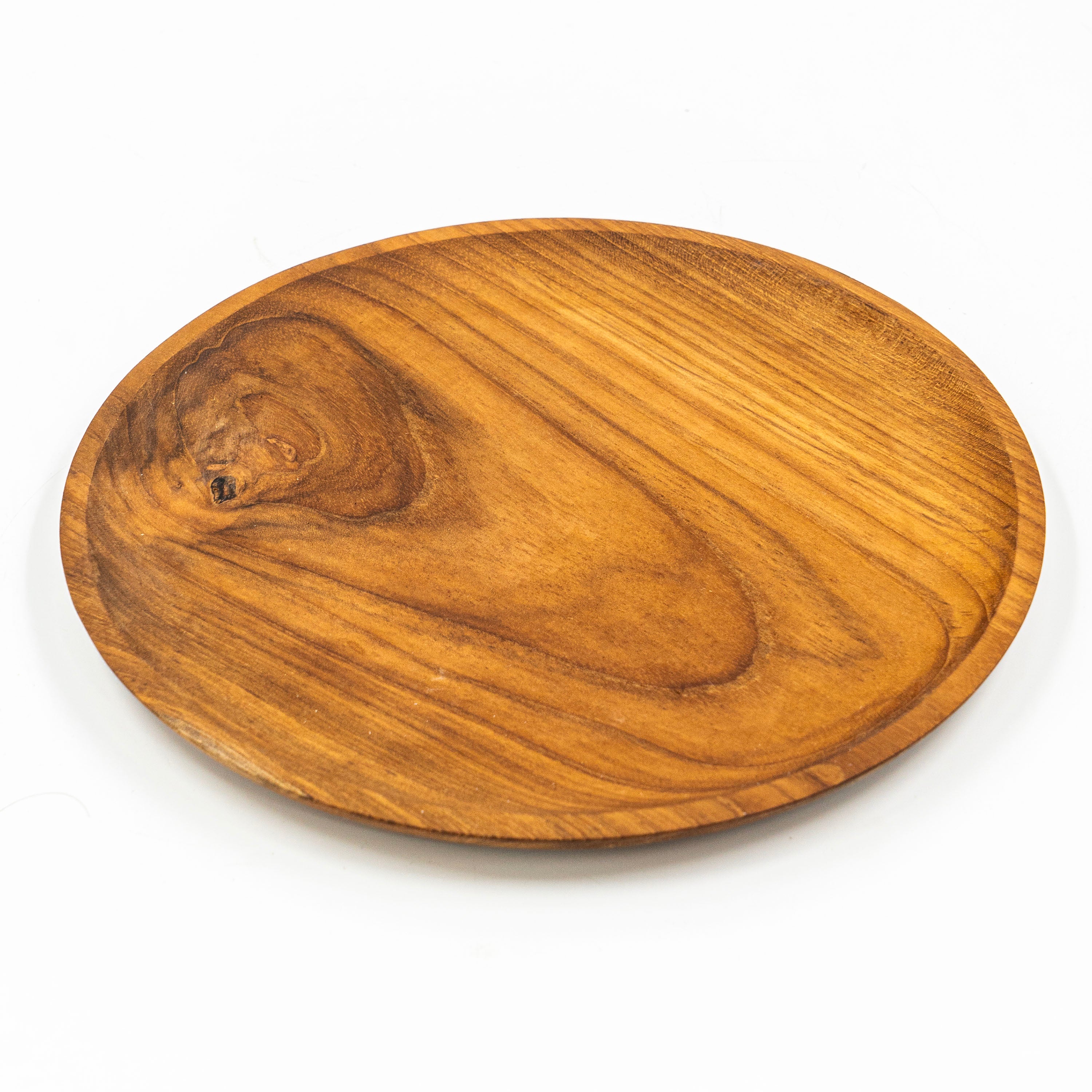 Yarah Teak Wood Round Plate