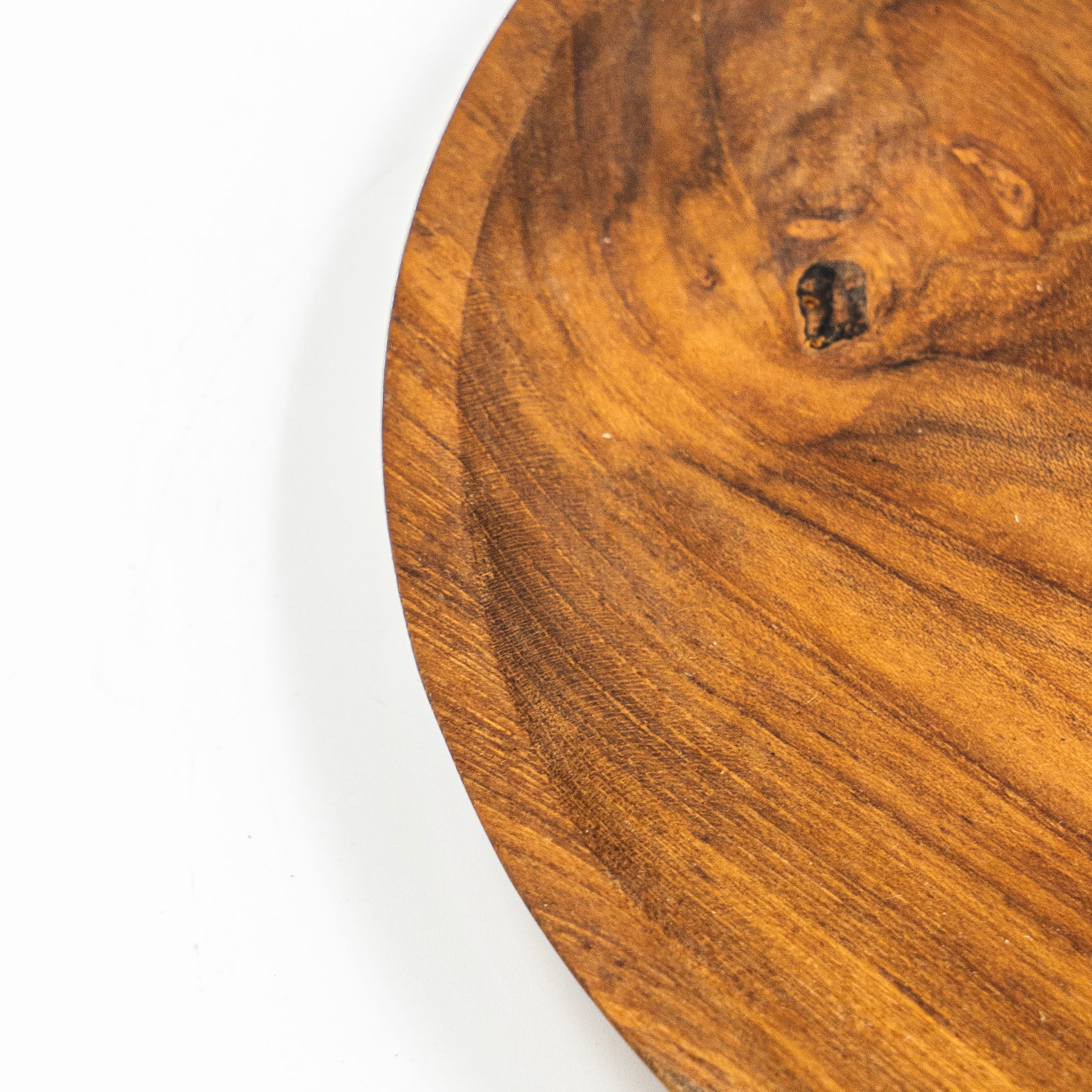 Yarah Teak Wood Round Plate