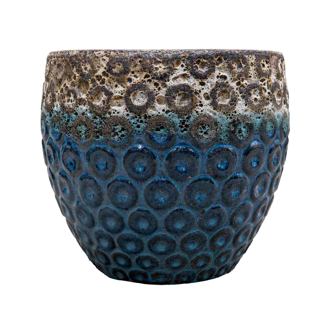 Textured Green Ceramic Pot