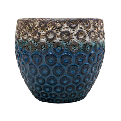 Textured Green Ceramic Pot