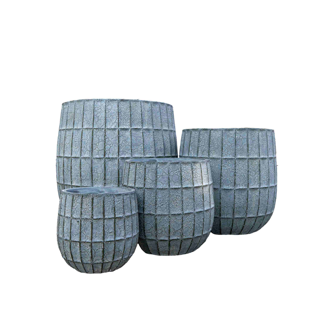 SASHA RIBBED CHECKS PLANTER