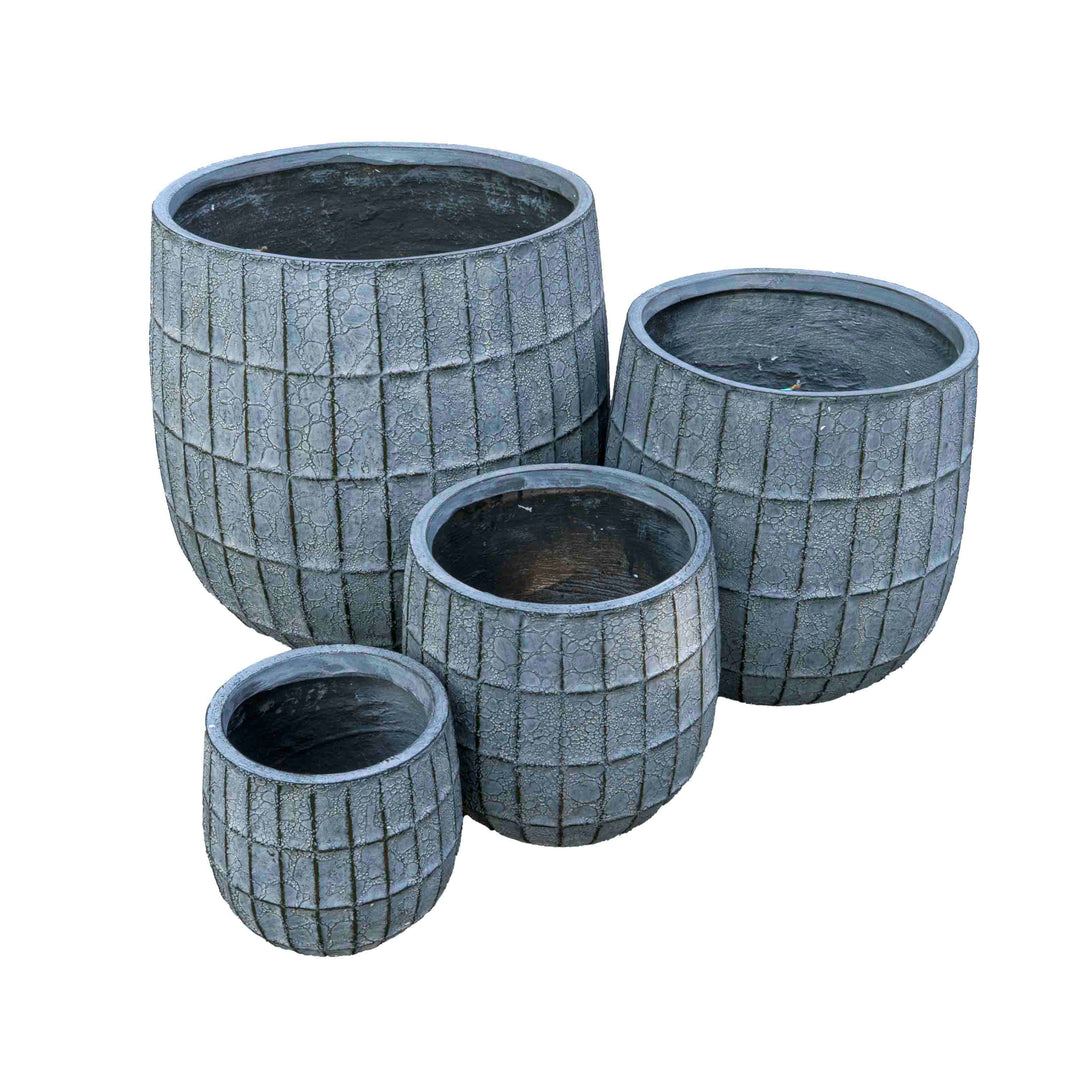 SASHA RIBBED CHECKS PLANTER