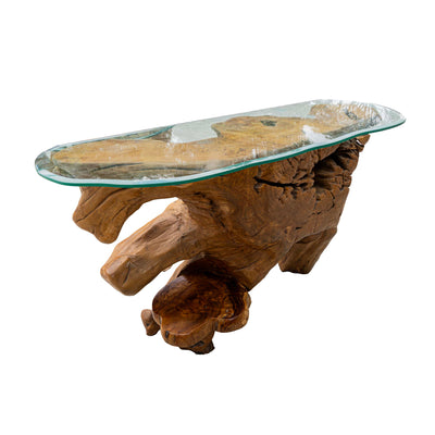 Ahvi Teak Wood Console - 4 Feet