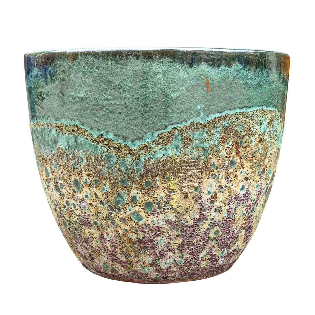Emerald Hue Ceramic Pot