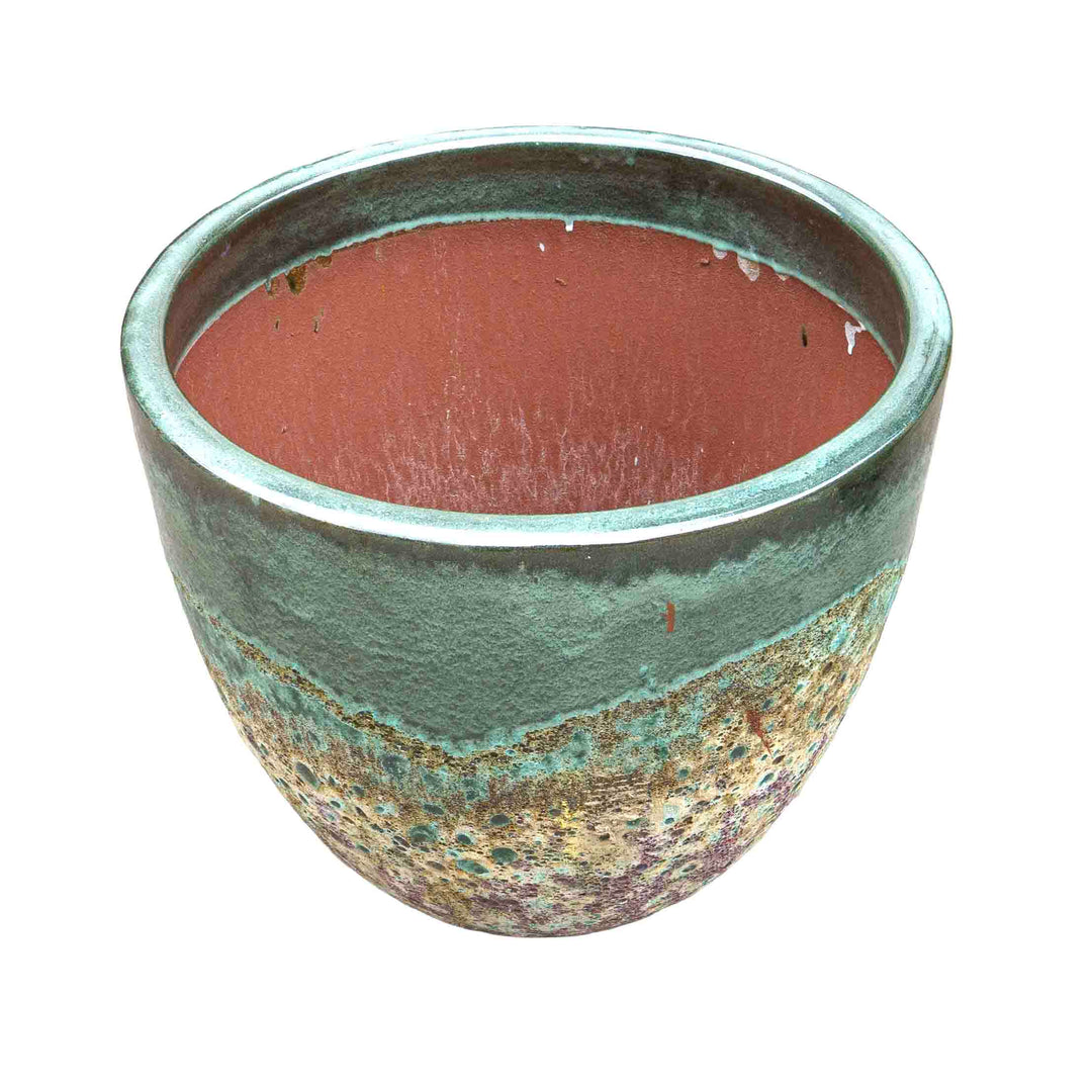 Emerald Hue Ceramic Pot