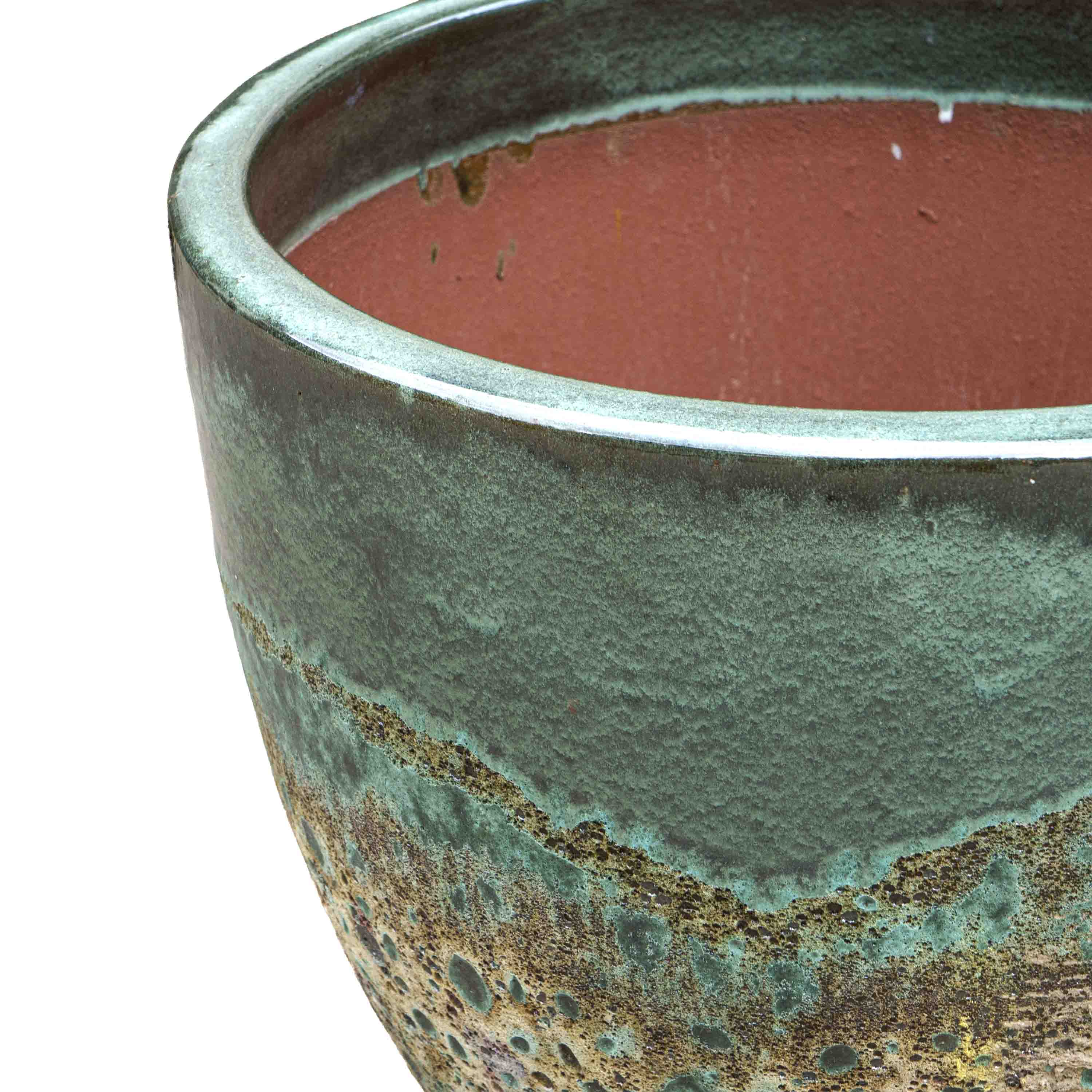 Emerald Hue Ceramic Pot