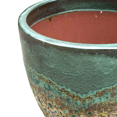 Emerald Hue Ceramic Pot