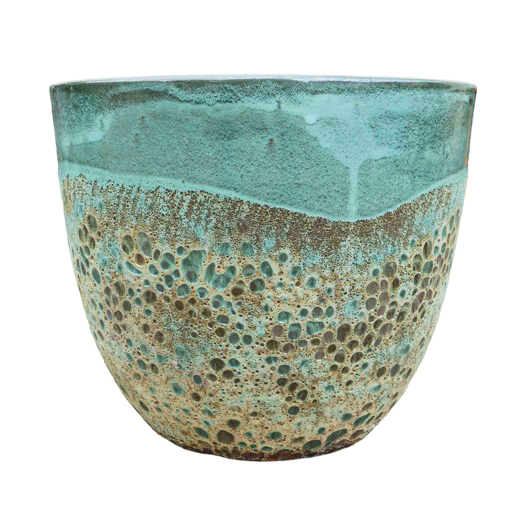Emerald Hue Ceramic Pot