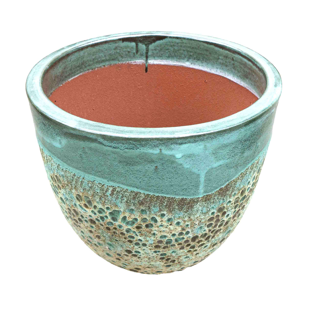 Emerald Hue Ceramic Pot