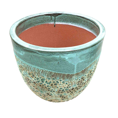 Emerald Hue Ceramic Pot