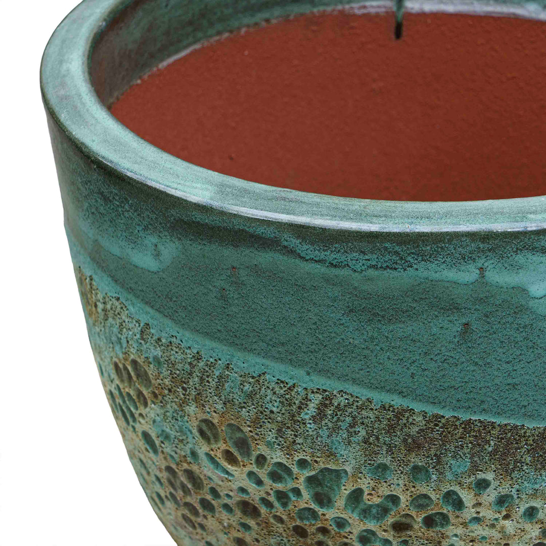 Emerald Hue Ceramic Pot