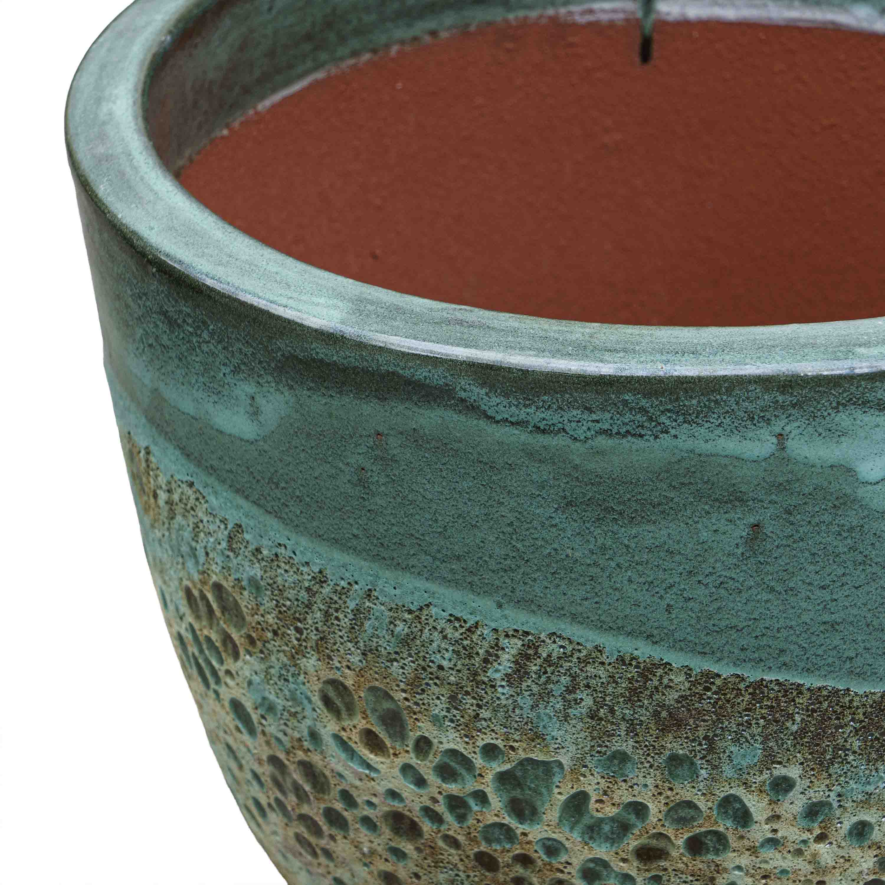 Emerald Hue Ceramic Pot