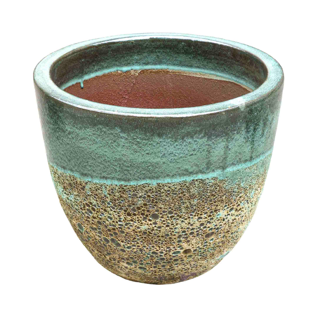 Emerald Hue Ceramic Pot