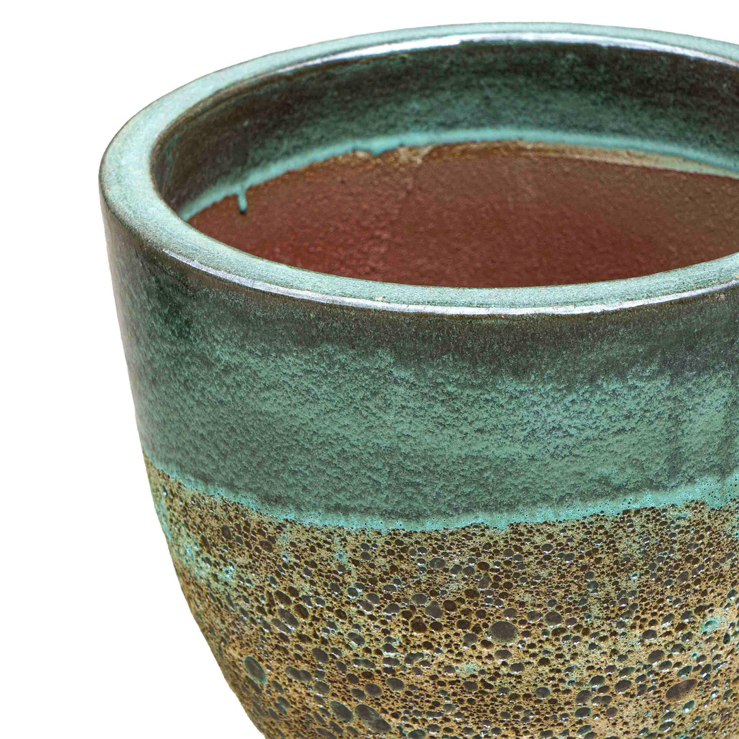 Emerald Hue Ceramic Pot