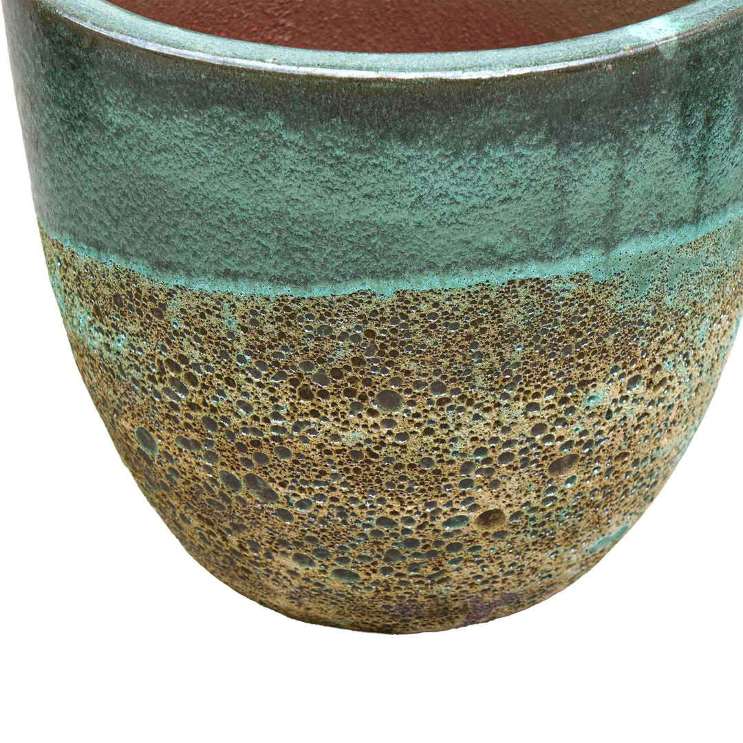 Emerald Hue Ceramic Pot