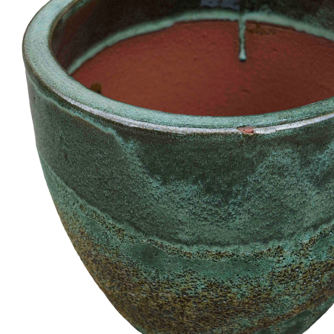 Emerald Hue Ceramic Pot