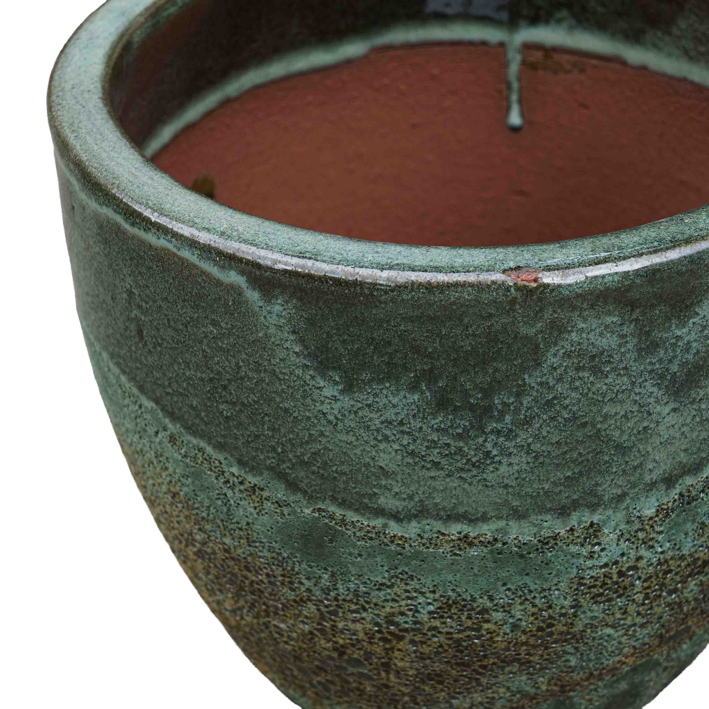 Emerald Hue Ceramic Pot