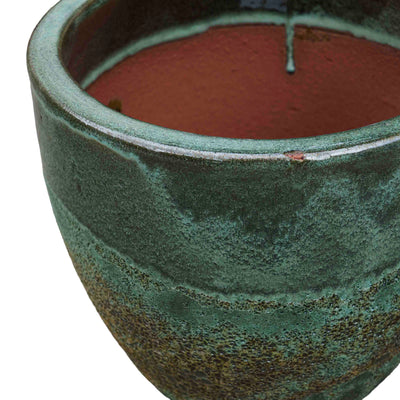 Emerald Hue Ceramic Pot