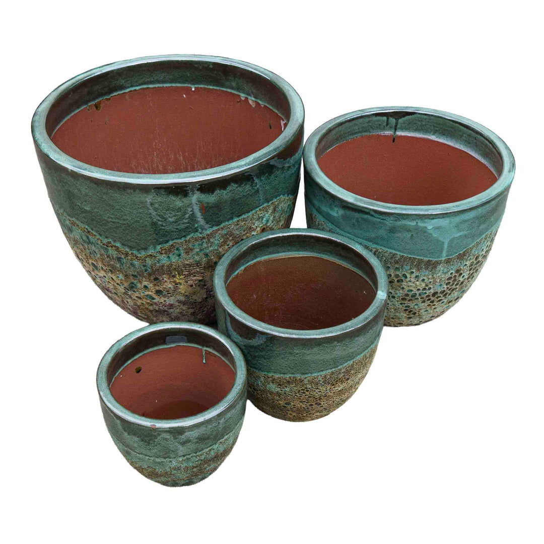 Emerald Hue Ceramic Pot