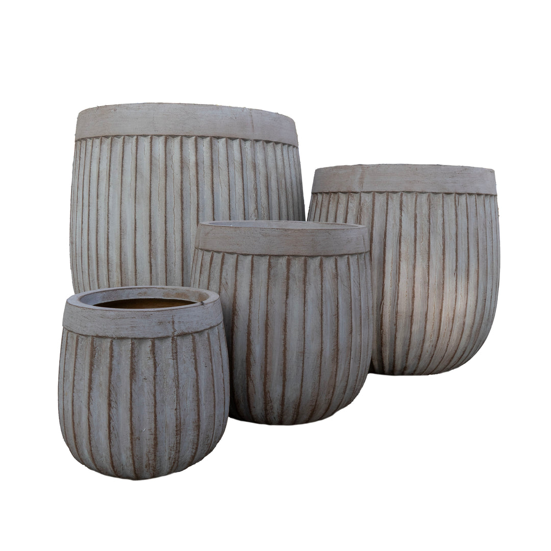 Lola Ribbed U Planter