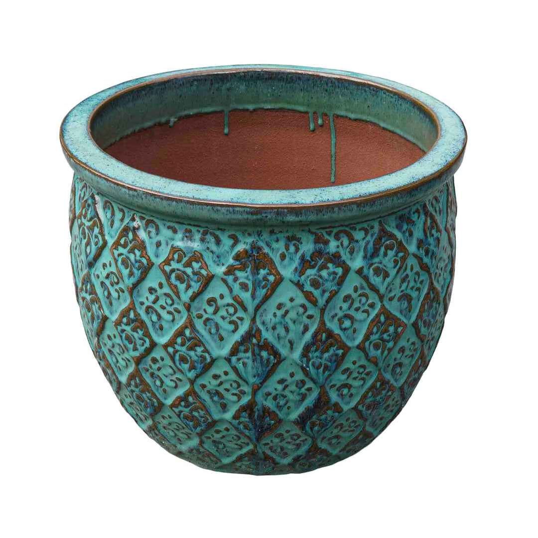 Glaze Sea Green Ceramic Pot