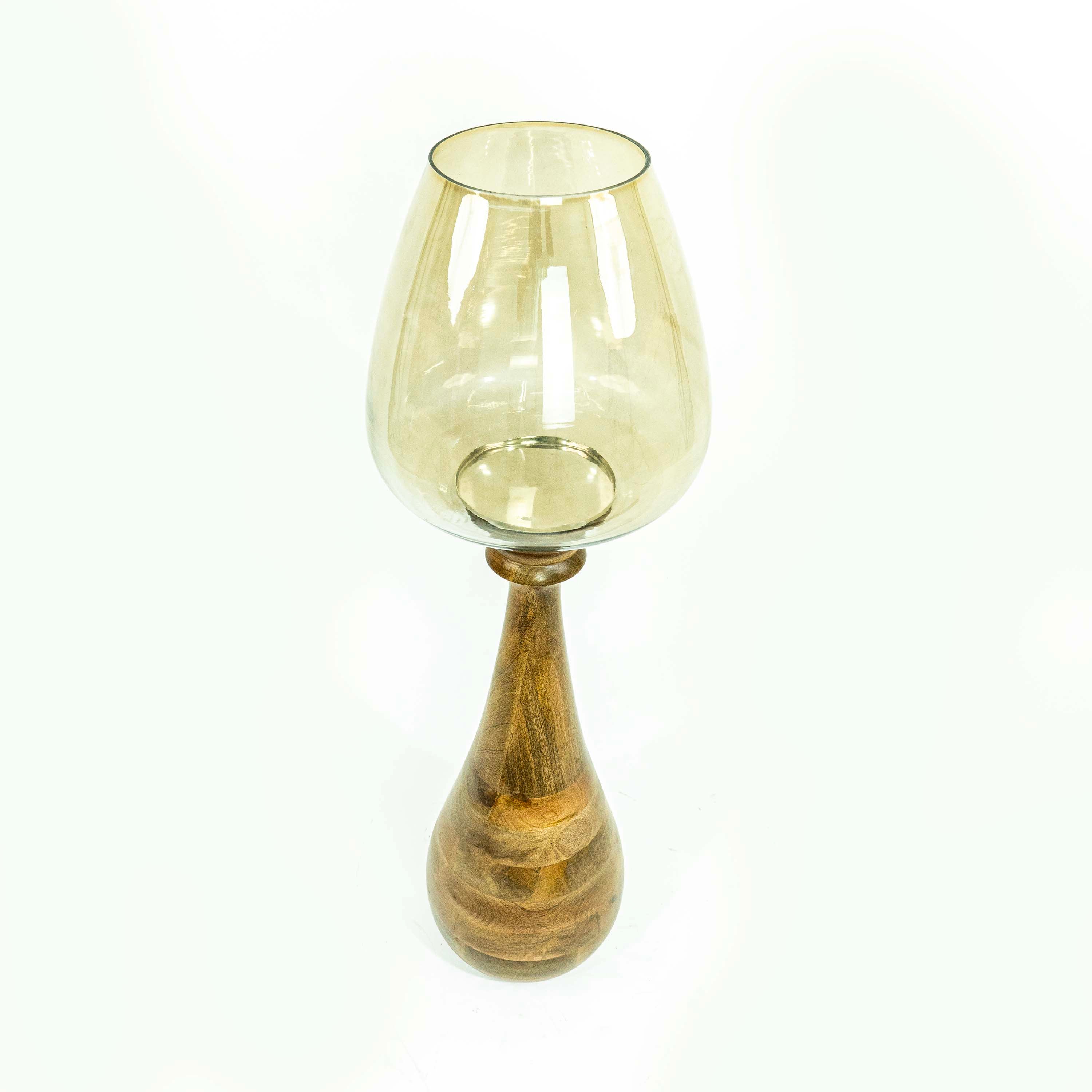 Willy Glass Hurricane Candle Stand