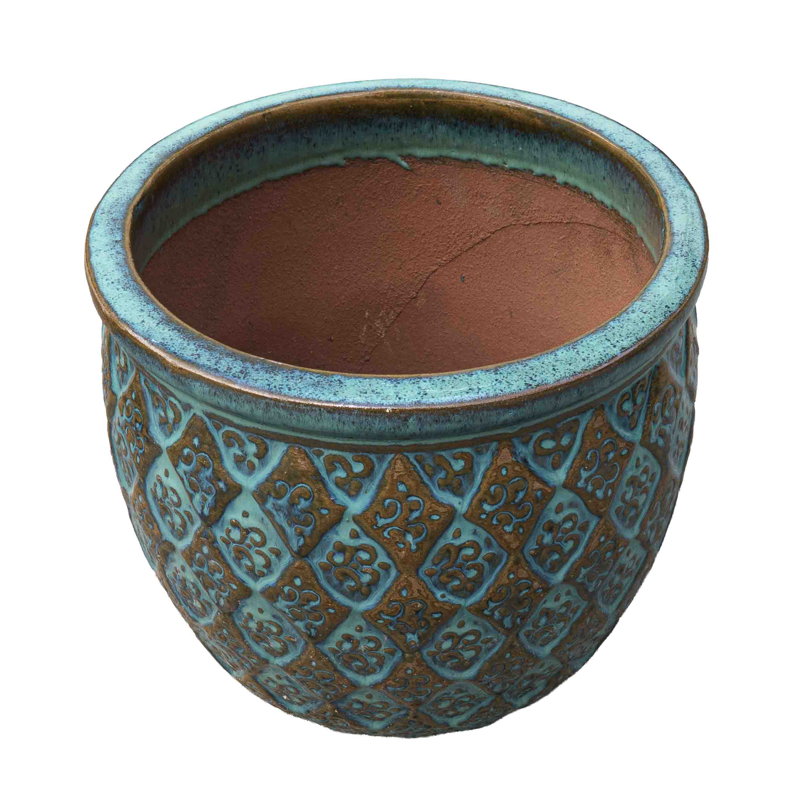 Glaze Sea Green Ceramic Pot