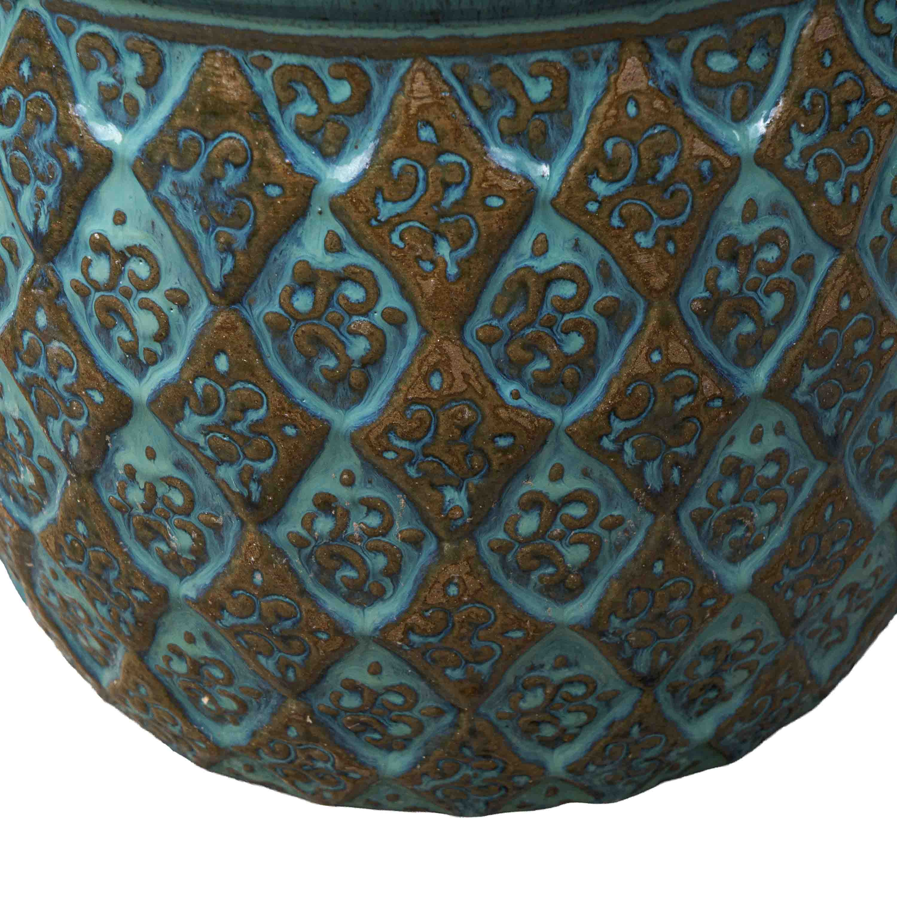 Glaze Sea Green Ceramic Pot