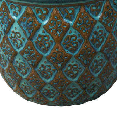 Glaze Sea Green Ceramic Pot