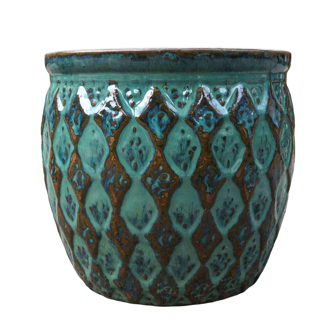 Glaze Sea Green Ceramic Pot