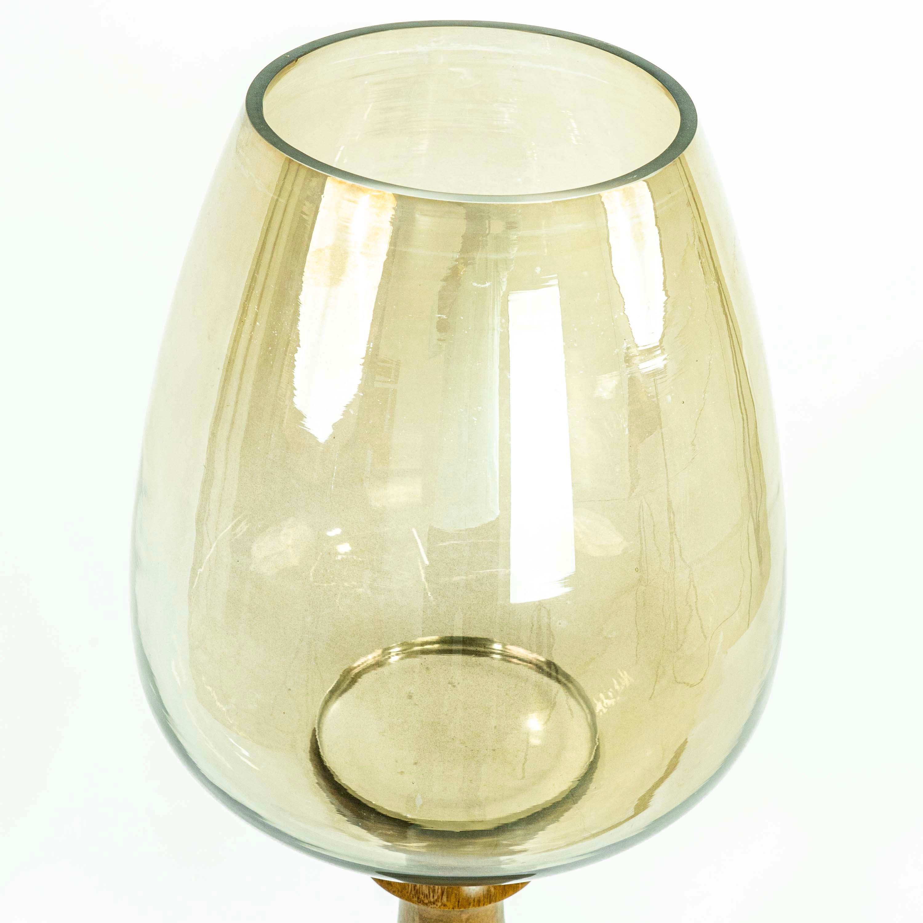Willy Glass Hurricane Candle Stand