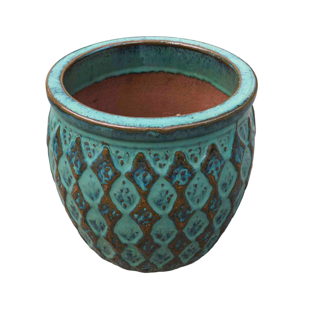 Glaze Sea Green Ceramic Pot