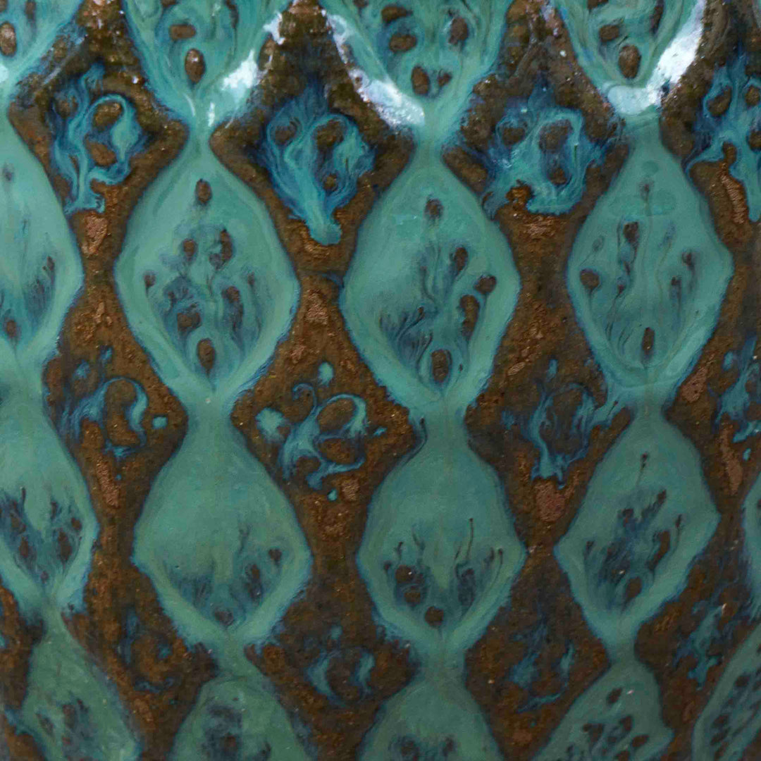 Glaze Sea Green Ceramic Pot