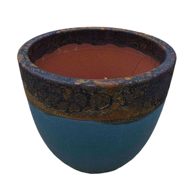 Textured Emerald Green Ceramic Pot