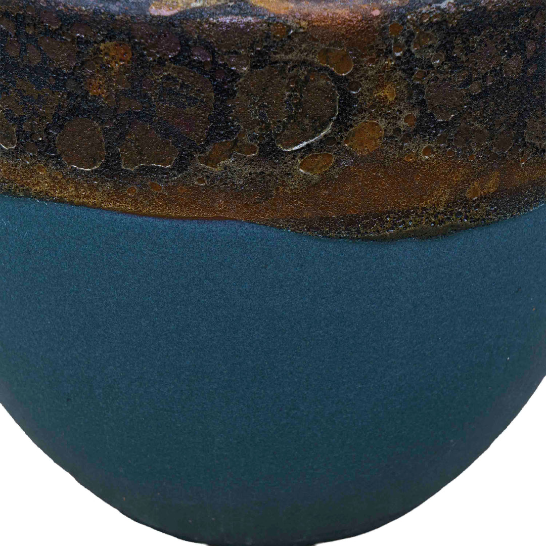 Textured Emerald Green Ceramic Pot