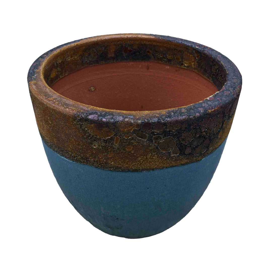 Textured Emerald Green Ceramic Pot