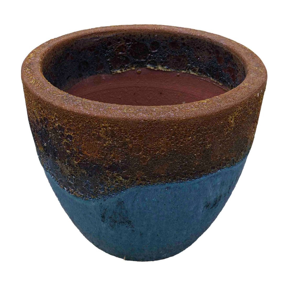 Textured Emerald Green Ceramic Pot