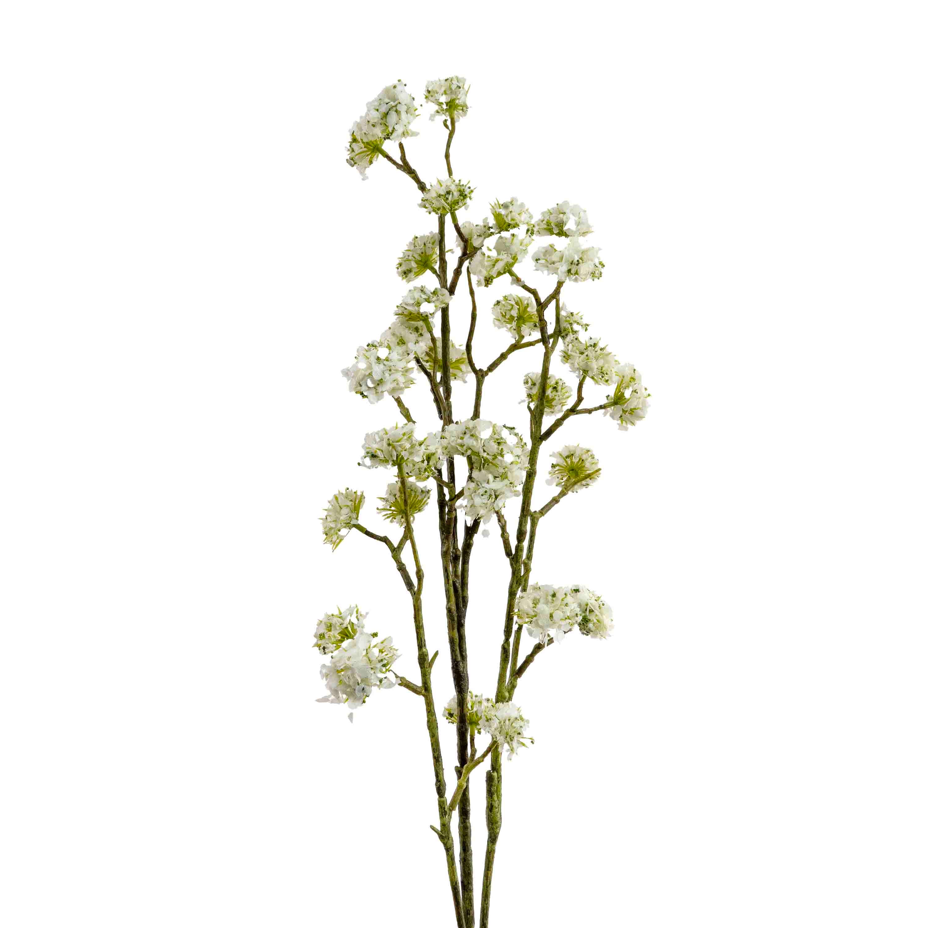 FAUX BUDDLEIA SPRAY 3 BRANCH STEM