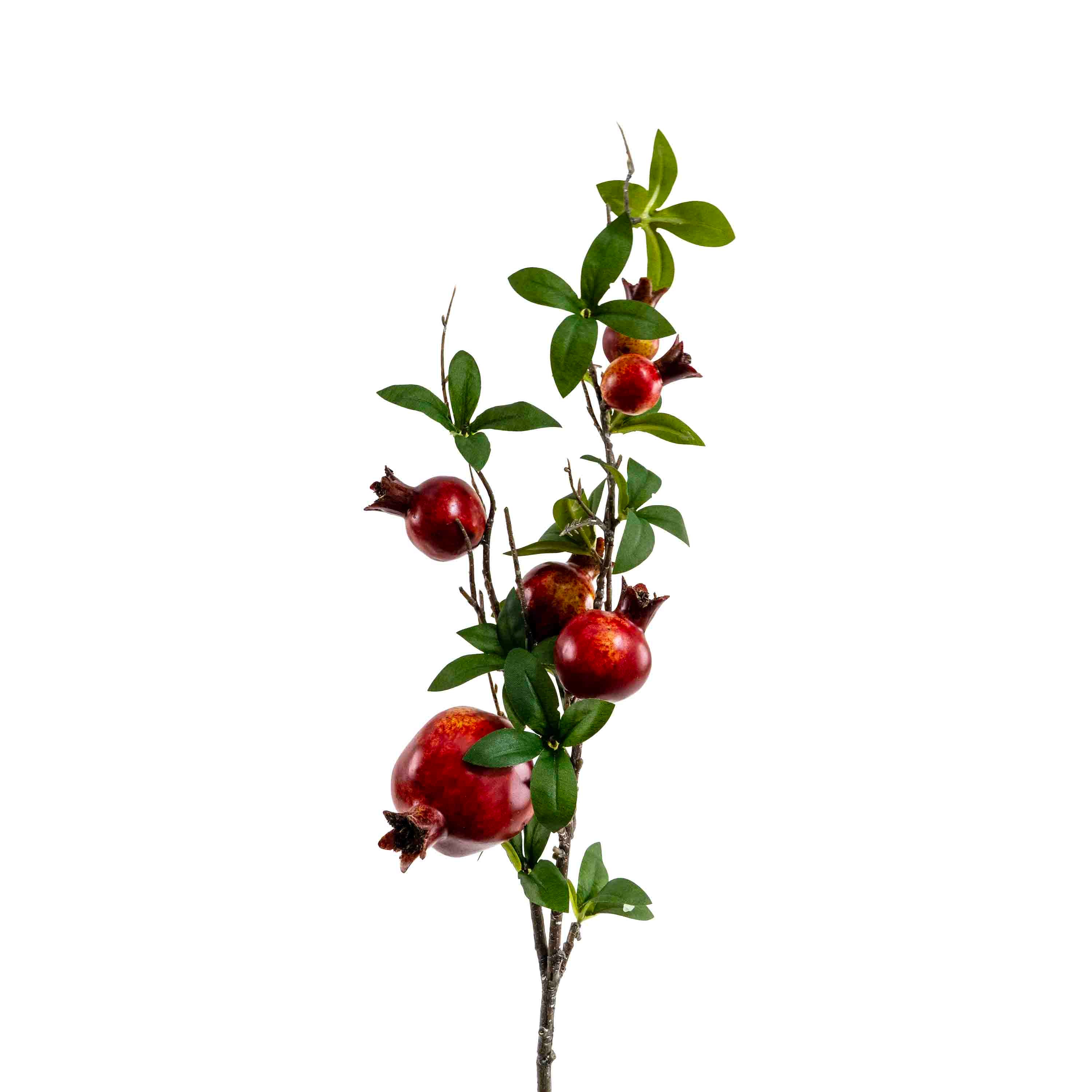 FAUX POMEGRANATE STEM FOLIAGE