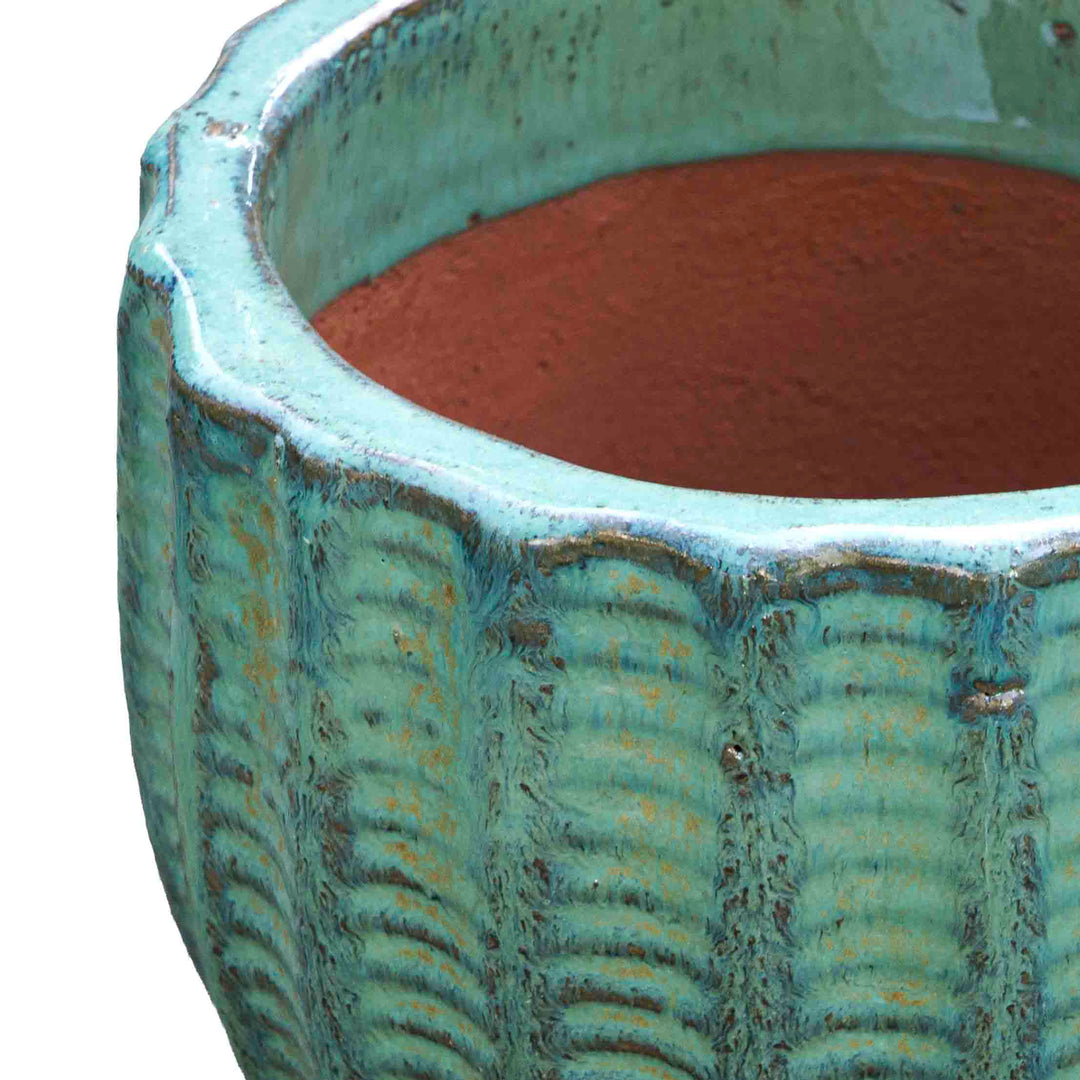 Sea Green Ceramic Pot