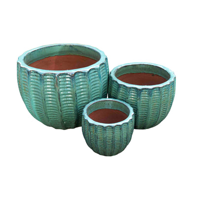 Sea Green Ceramic Pot