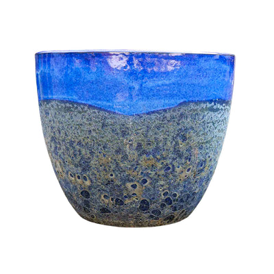 Bubble Sapphire Ceramic Pot