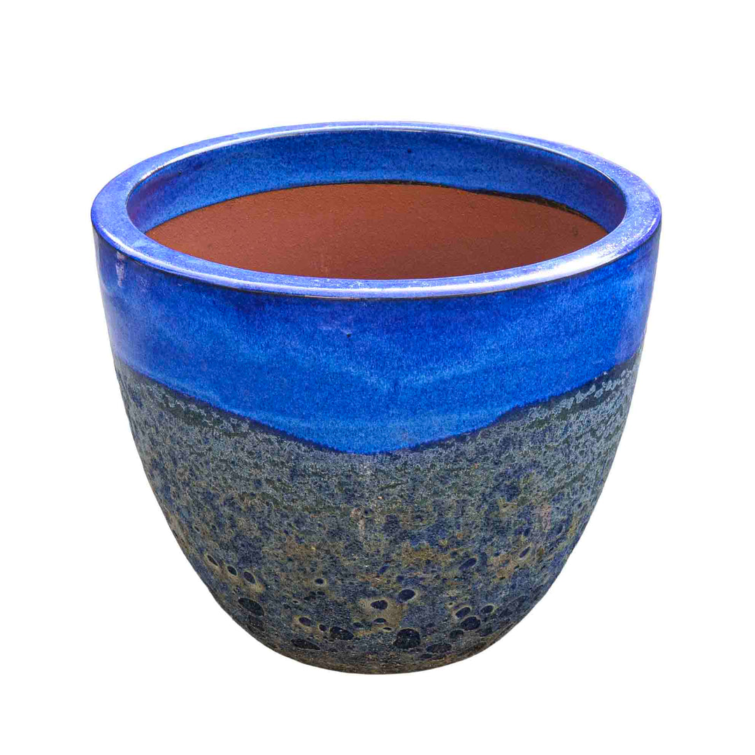 Bubble Sapphire Ceramic Pot