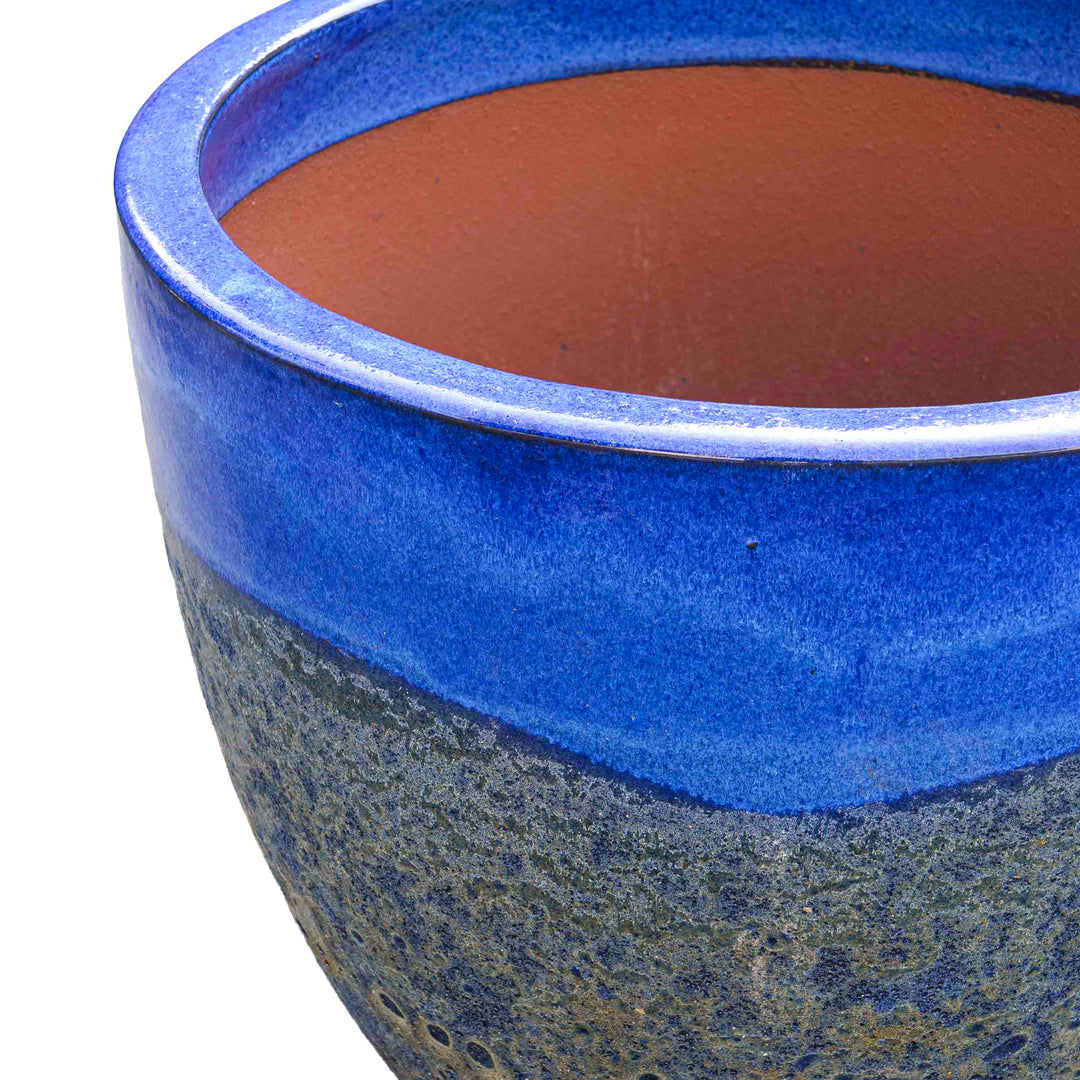 Bubble Sapphire Ceramic Pot