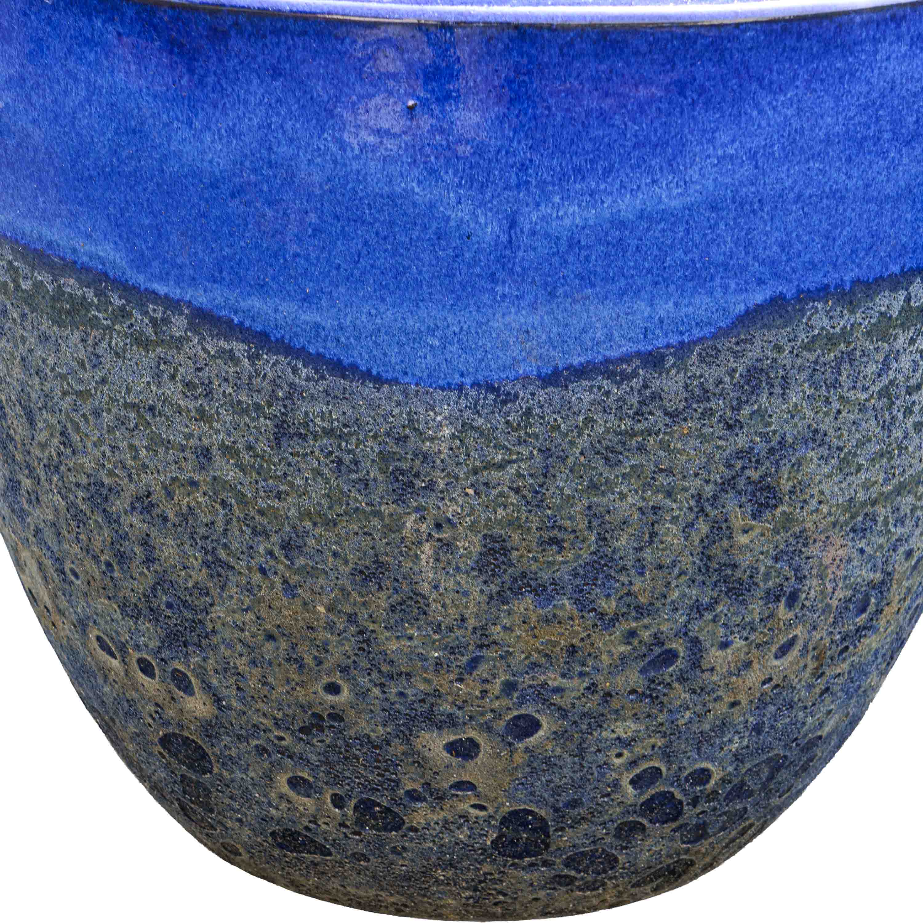 Bubble Sapphire Ceramic Pot