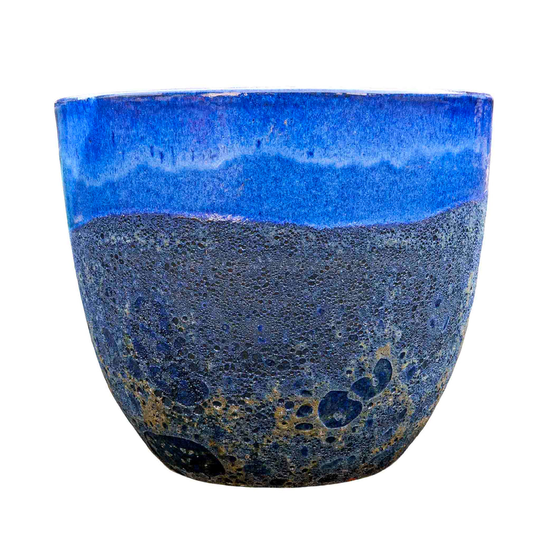 Bubble Sapphire Ceramic Pot